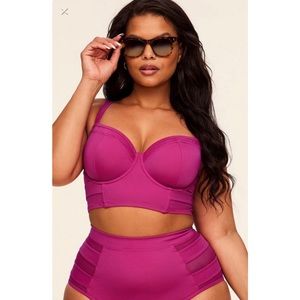 A flattering longline balconette and a matching high-waisted bottom!!